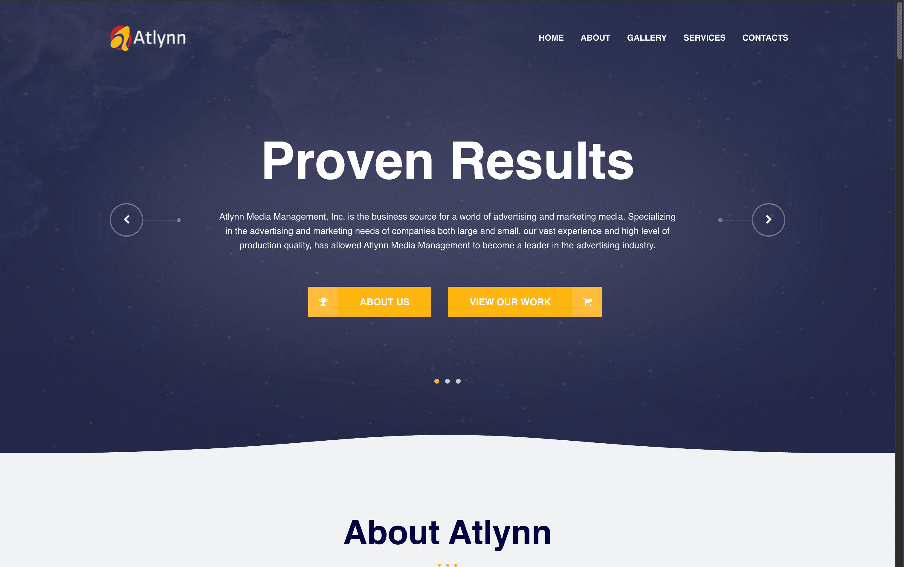 Story-driven homepage