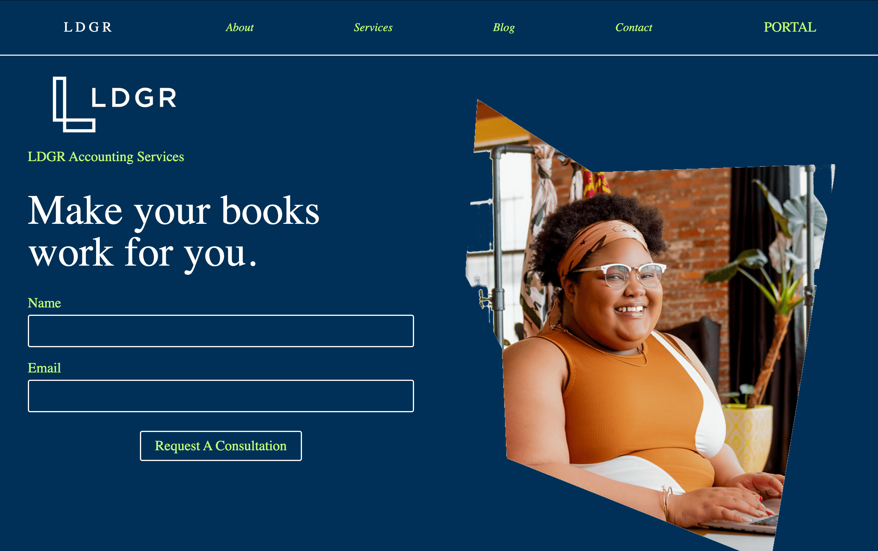 Homepage hero and value props